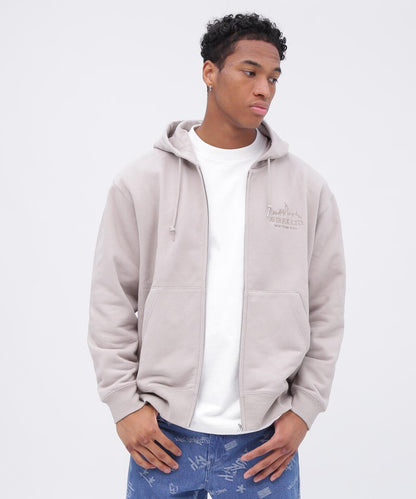 VARSITY LOGO ZIP SWEAT PARKA NYC / 高校隊標拉鍊衛衣連帽外套