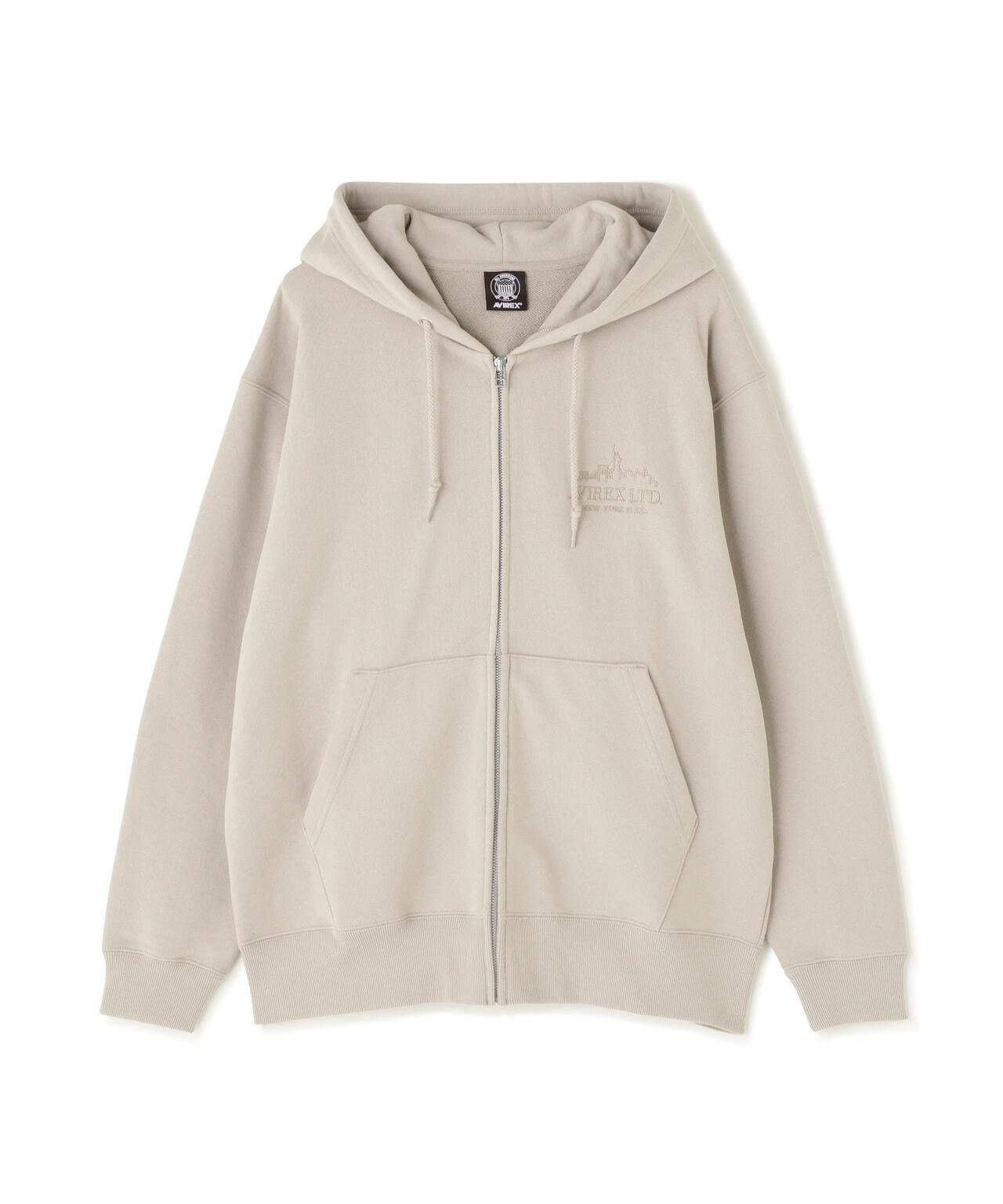 VARSITY LOGO ZIP SWEAT PARKA NYC / 高校隊標拉鍊衛衣連帽外套