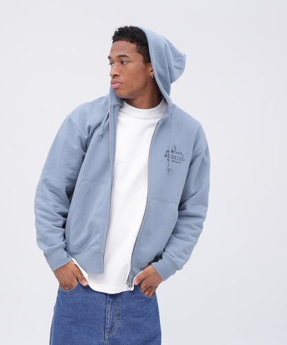 VARSITY LOGO ZIP SWEAT PARKA NYC / 高校隊標拉鍊衛衣連帽外套