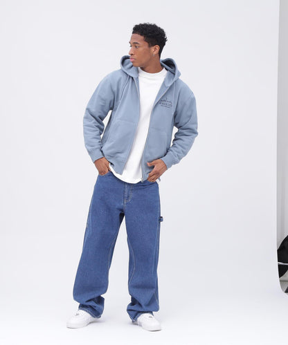 VARSITY LOGO ZIP SWEAT PARKA NYC / 高校隊標拉鍊衛衣連帽外套