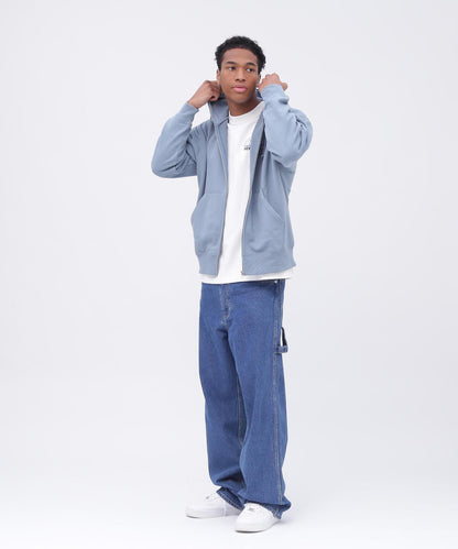 VARSITY LOGO ZIP SWEAT PARKA NYC / 高校隊標拉鍊衛衣連帽外套