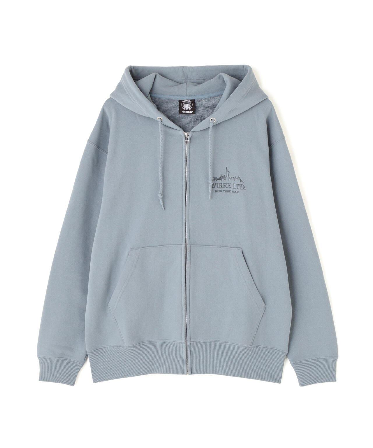 VARSITY LOGO ZIP SWEAT PARKA NYC / 高校隊標拉鍊衛衣連帽外套