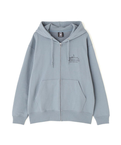 VARSITY LOGO ZIP SWEAT PARKA NYC / 高校隊標拉鍊衛衣連帽外套