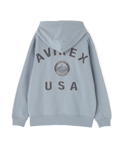 VARSITY LOGO ZIP SWEAT PARKA NYC / 高校隊標拉鍊衛衣連帽外套