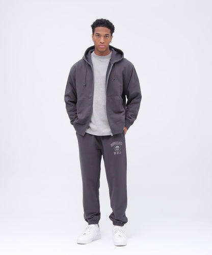 VARSITY LOGO ZIP SWEAT PARKA NYC / 高校隊標拉鍊衛衣連帽外套