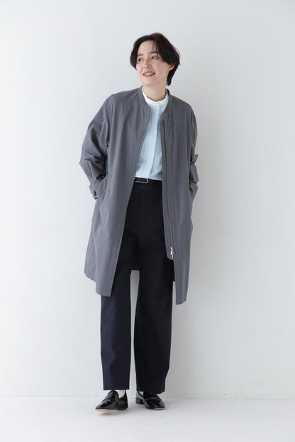 【限定尺碼】P纖維麻拼棉平紋彈力半寬鬆長褲