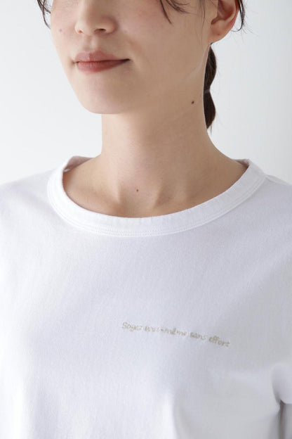 Logo刺繡長袖T恤
