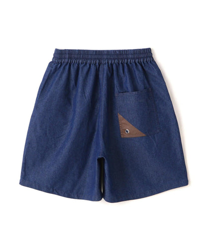 【&DEPOT限定】白色貓頭鷹牛仔短褲