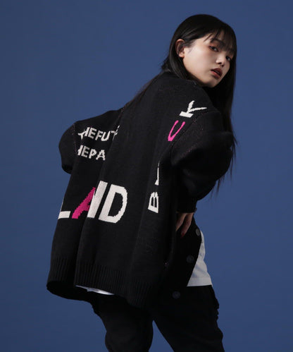 【&DEPOT限定】白色領地/LOGO開衫