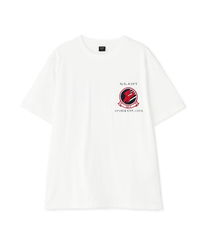 TOP GUN 麻布 貼片 T恤