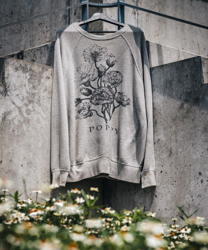 聖邁克爾/聖邁克爾/圓領衛衣/花朵/灰色