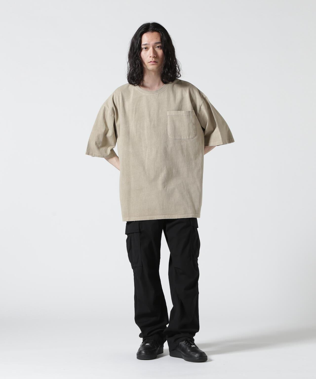 &DEPOT限定/感謝您/活性染虎紋短袖T恤