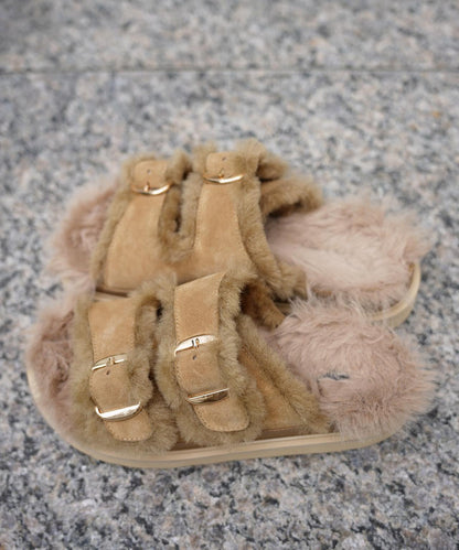 MOHI(モヒ) 毛皮涼鞋
