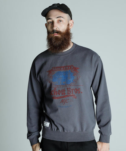CREW SWEAT Schott FACTORY/圓領衛衣 肖特工廠
