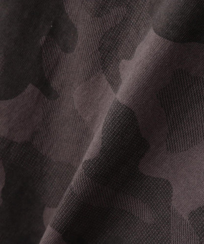褪色洗水 卷邊開衩 刺繡T恤