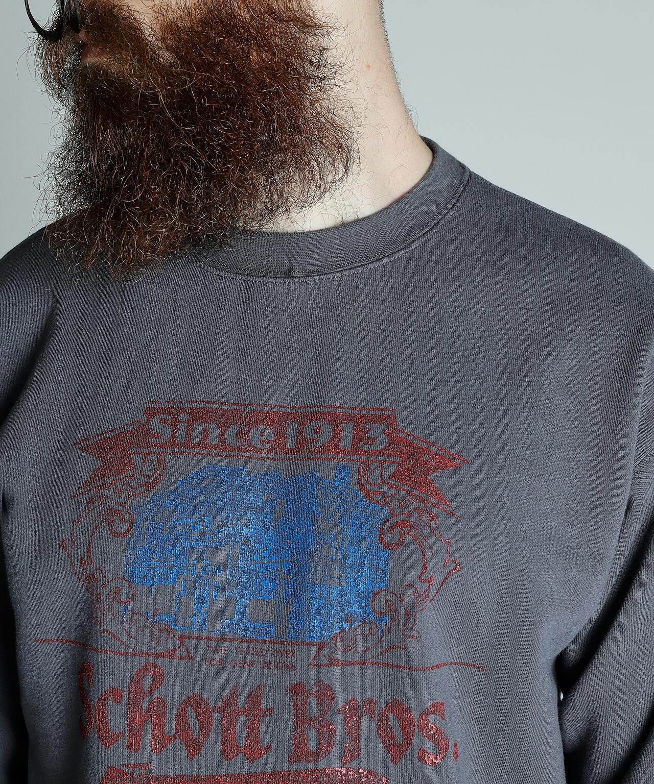 CREW SWEAT Schott FACTORY/圓領衛衣 肖特工廠