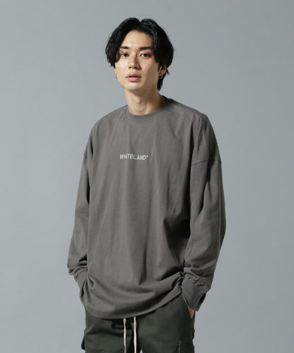 【&DEPOT限定】白色土地/LOGO圖案長袖T-shirt