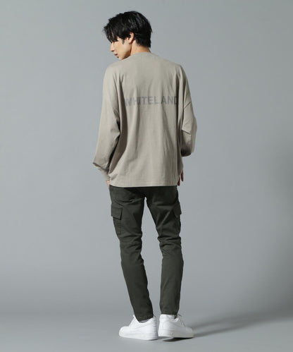 【&DEPOT限定】白色土地/LOGO圖案長袖T-shirt
