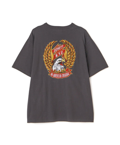 T恤 "鷹和絲帶刺繡"