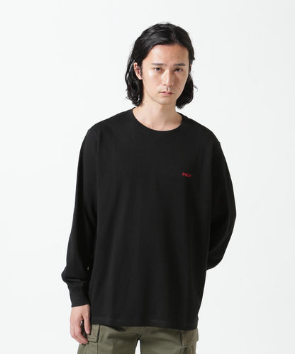 POLO RALPH LAUREN/拉爾夫·勞倫/瓦夫爾領圓領長袖T恤