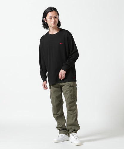 POLO RALPH LAUREN/拉爾夫·勞倫/瓦夫爾領圓領長袖T恤