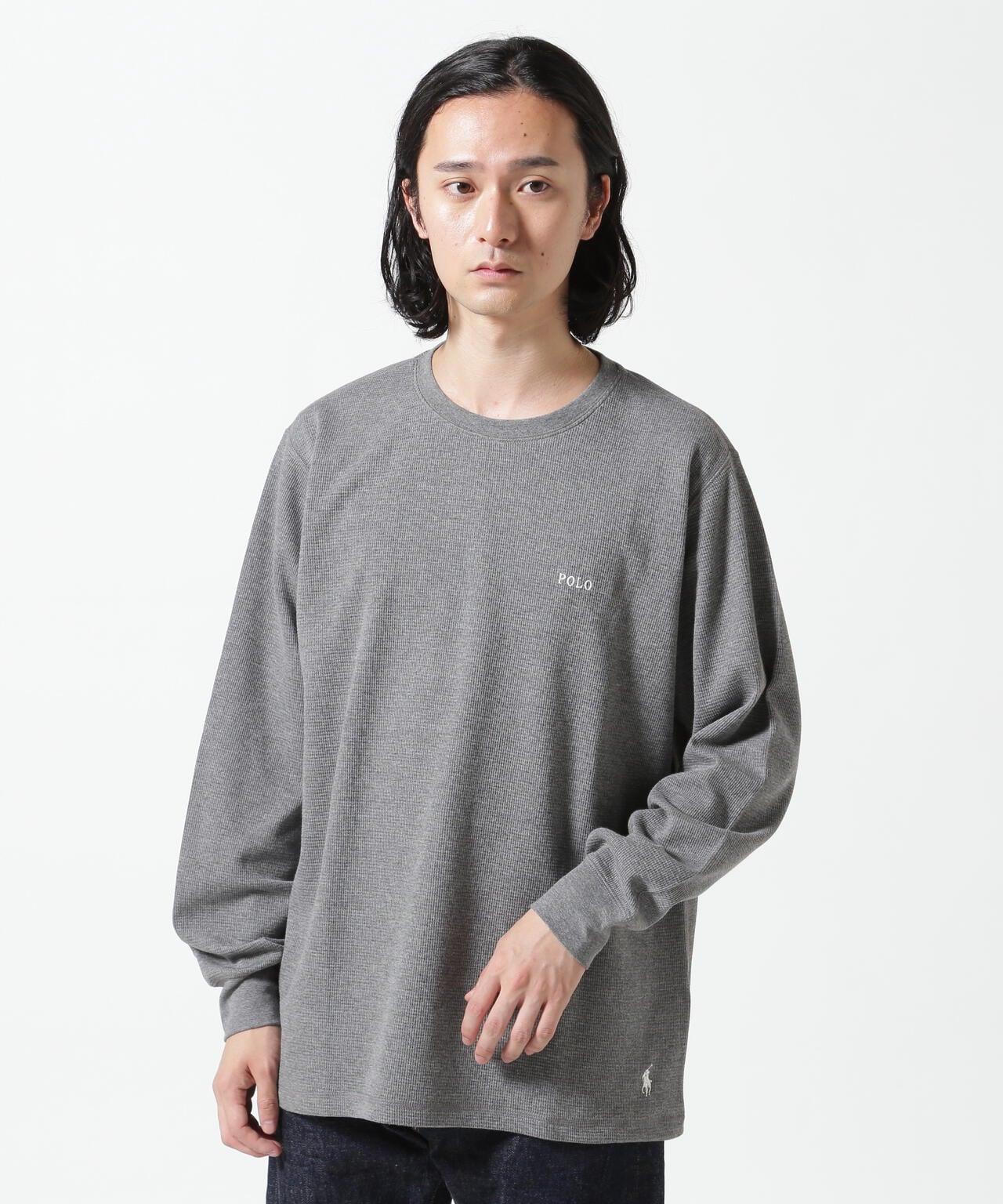 POLO RALPH LAUREN/拉爾夫·勞倫/瓦夫爾領圓領長袖T恤
