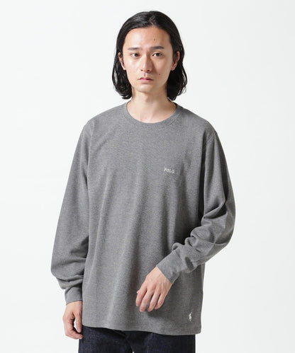 POLO RALPH LAUREN/拉爾夫·勞倫/瓦夫爾領圓領長袖T恤