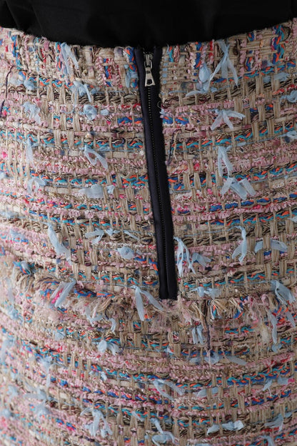 ＜黑標籤＞MALHIA 混色斜紋 Tweed 半身裙