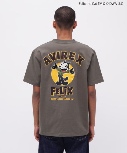 《AVIREX×FELIX》刺繡標誌短袖T恤/刺繡標誌 短袖T恤/阿維雷克斯/菲利克斯