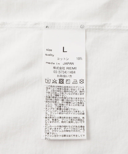 REMI RELIEF 聯名產品染色 25/-天竺大尺碼T恤(HIMAGINE)