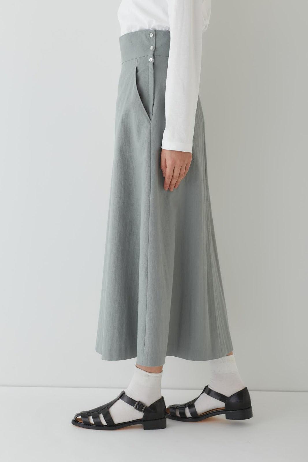 【限定尺碼】腰部折邊荷葉邊裙