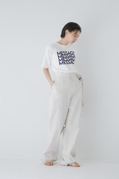 【網絡限定尺碼】【菊池亞希子×LEE】聯名繪畫褲