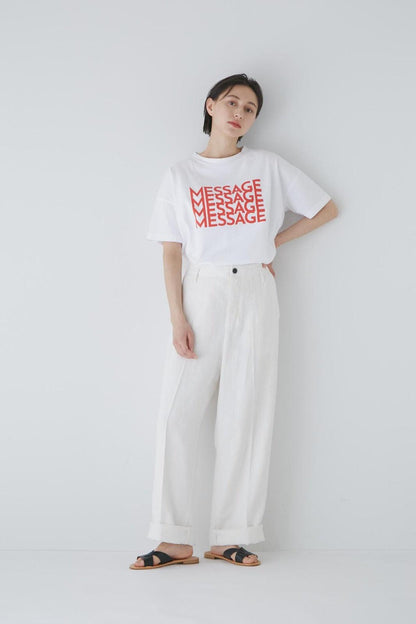【網絡限定尺碼】【菊池亞希子×LEE】聯名繪畫褲