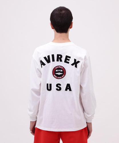 VARSITY LOGO 長袖T恤 / AVIREX / 阿維雷克斯