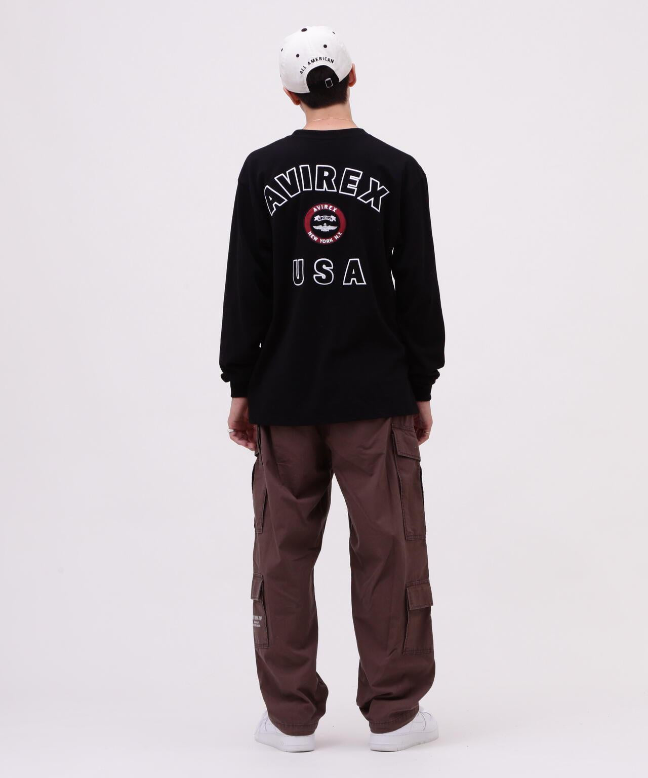 VARSITY LOGO 長袖T恤 / AVIREX / 阿維雷克斯