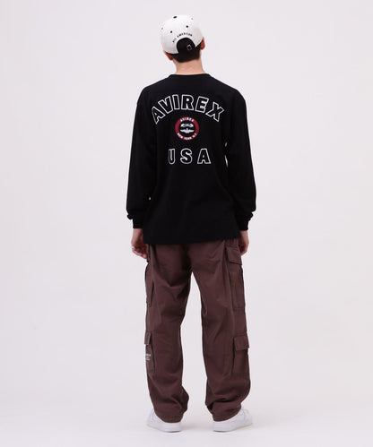 VARSITY LOGO 長袖T恤 / AVIREX / 阿維雷克斯