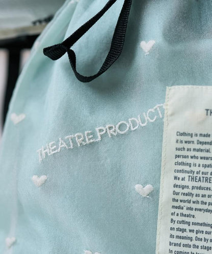 聯名 透明心形刺繡提包