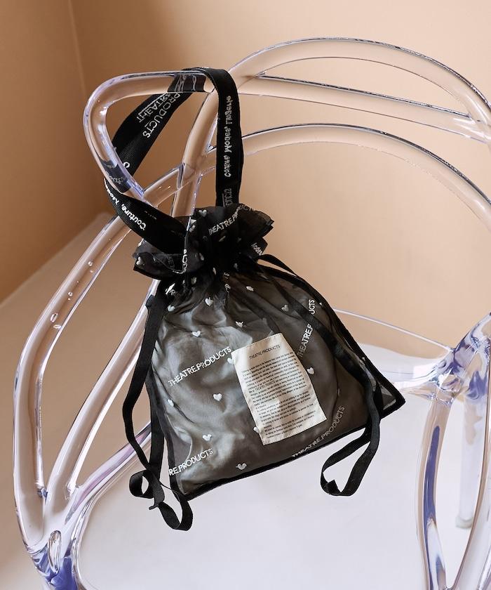 聯名 透明心形刺繡提包
