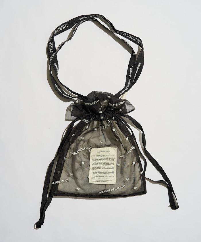 聯名 透明心形刺繡提包