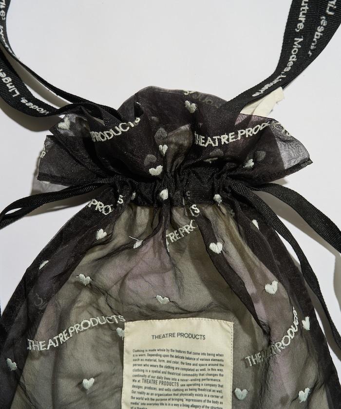 聯名 透明心形刺繡提包