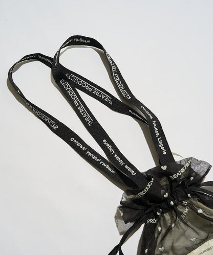 聯名 透明心形刺繡提包