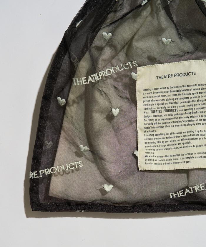 聯名 透明心形刺繡提包