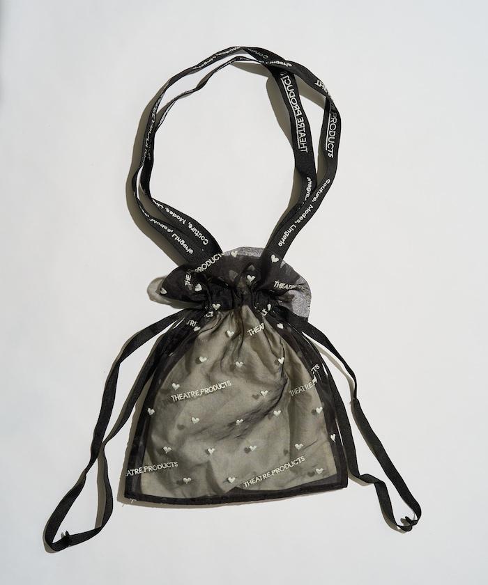 聯名 透明心形刺繡提包