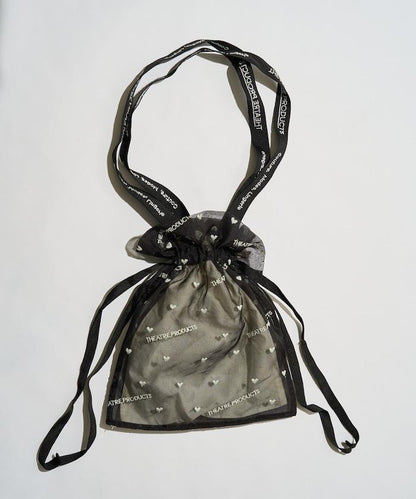 聯名 透明心形刺繡提包