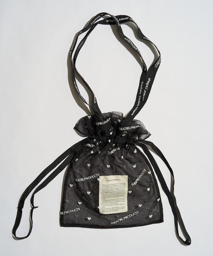 聯名 透明心形刺繡提包