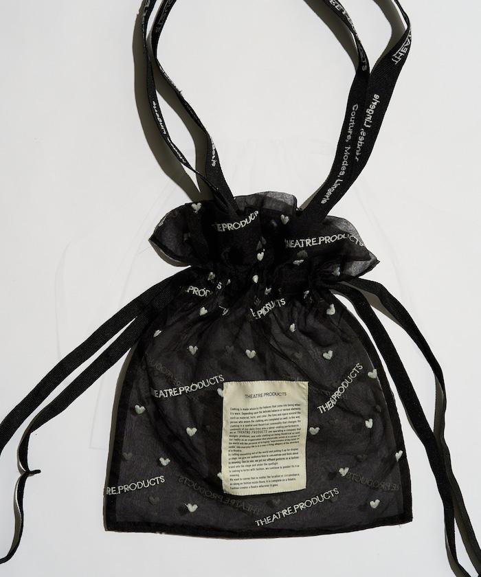 聯名 透明心形刺繡提包