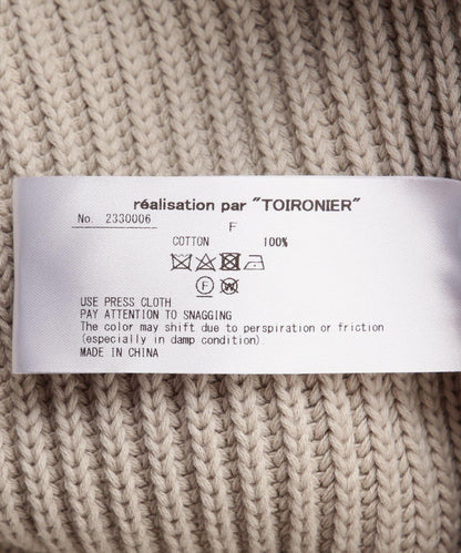Toironier/託瓦羅尼耶/半拉鍊針織衫