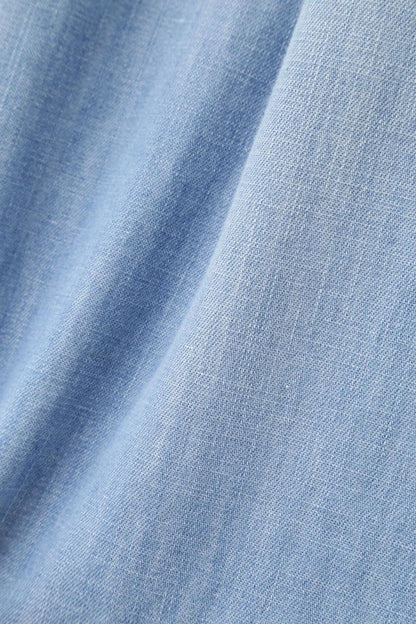 【健康牛仔布聯名】褶皺寬鬆牛仔褲