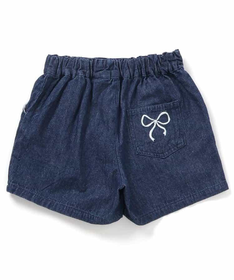 蝴蝶結刺繡短褲