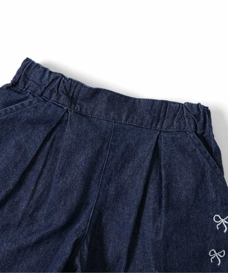 蝴蝶結刺繡短褲